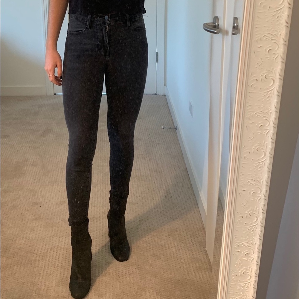 Frame Denim Le High Skinny - Dark Grey